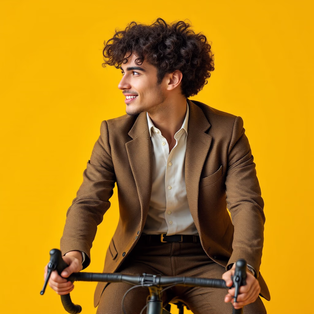 [headshot] image of customer (for a bicycle shop)